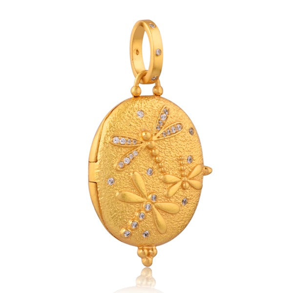 Whispering Dragonfly Locket