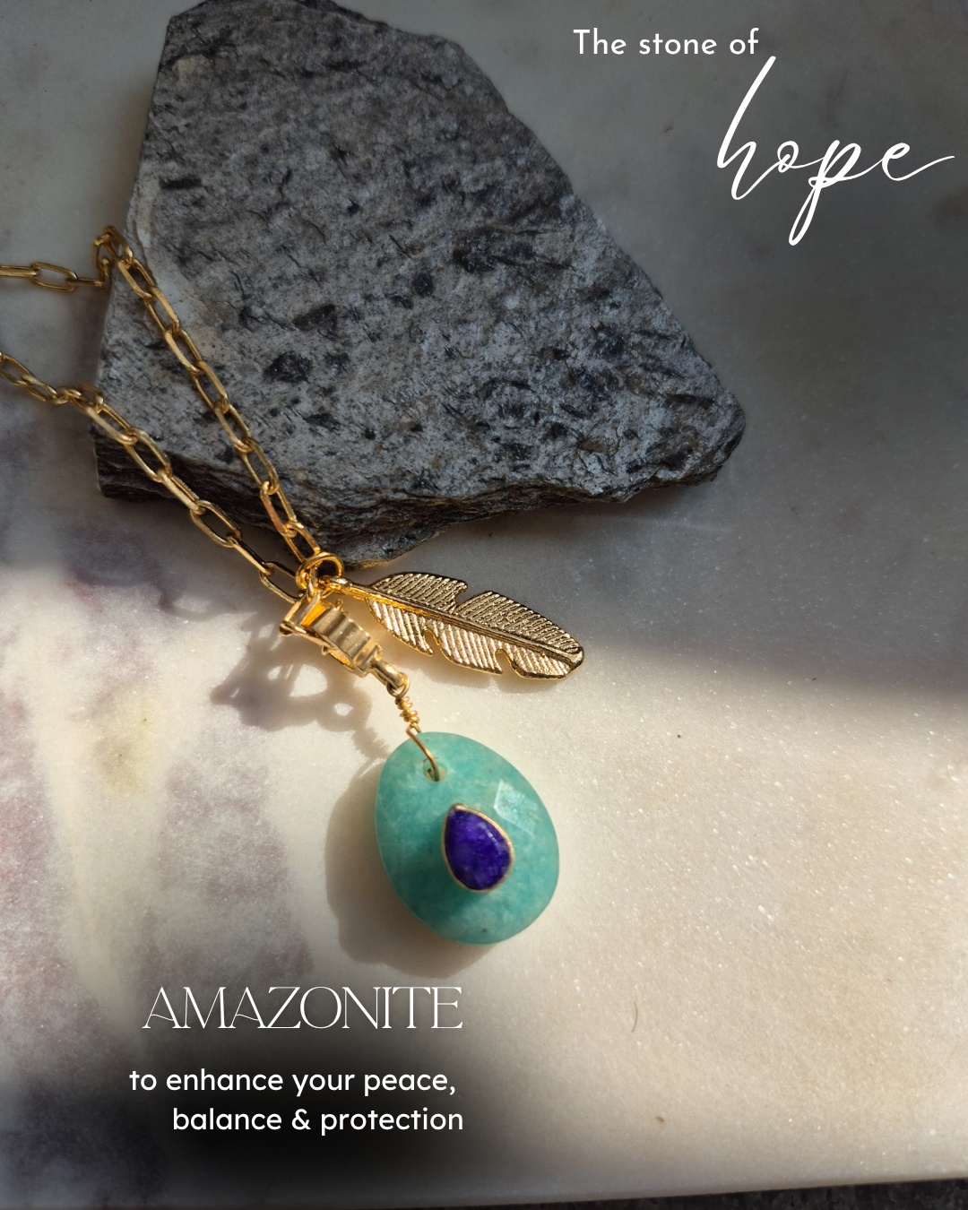 amazonite pendant