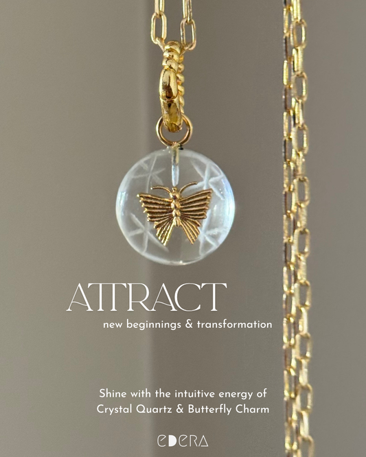 Amala - Crystal Quartz Beam of Light Pendant