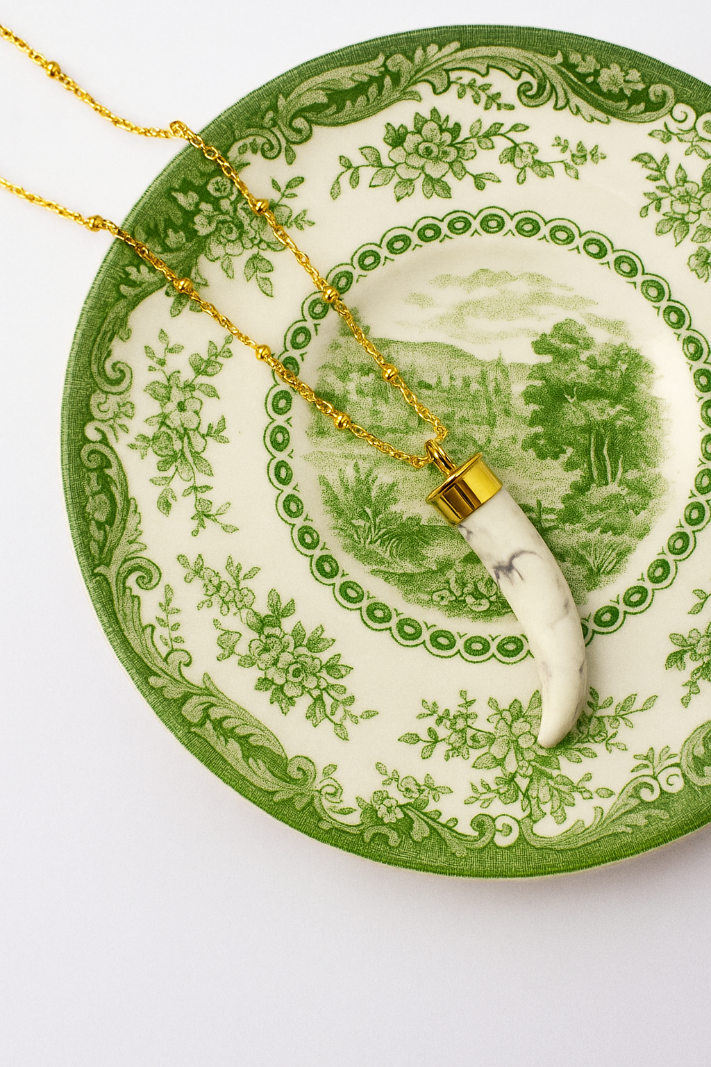 ZEN - The Howlite Horn Pendant