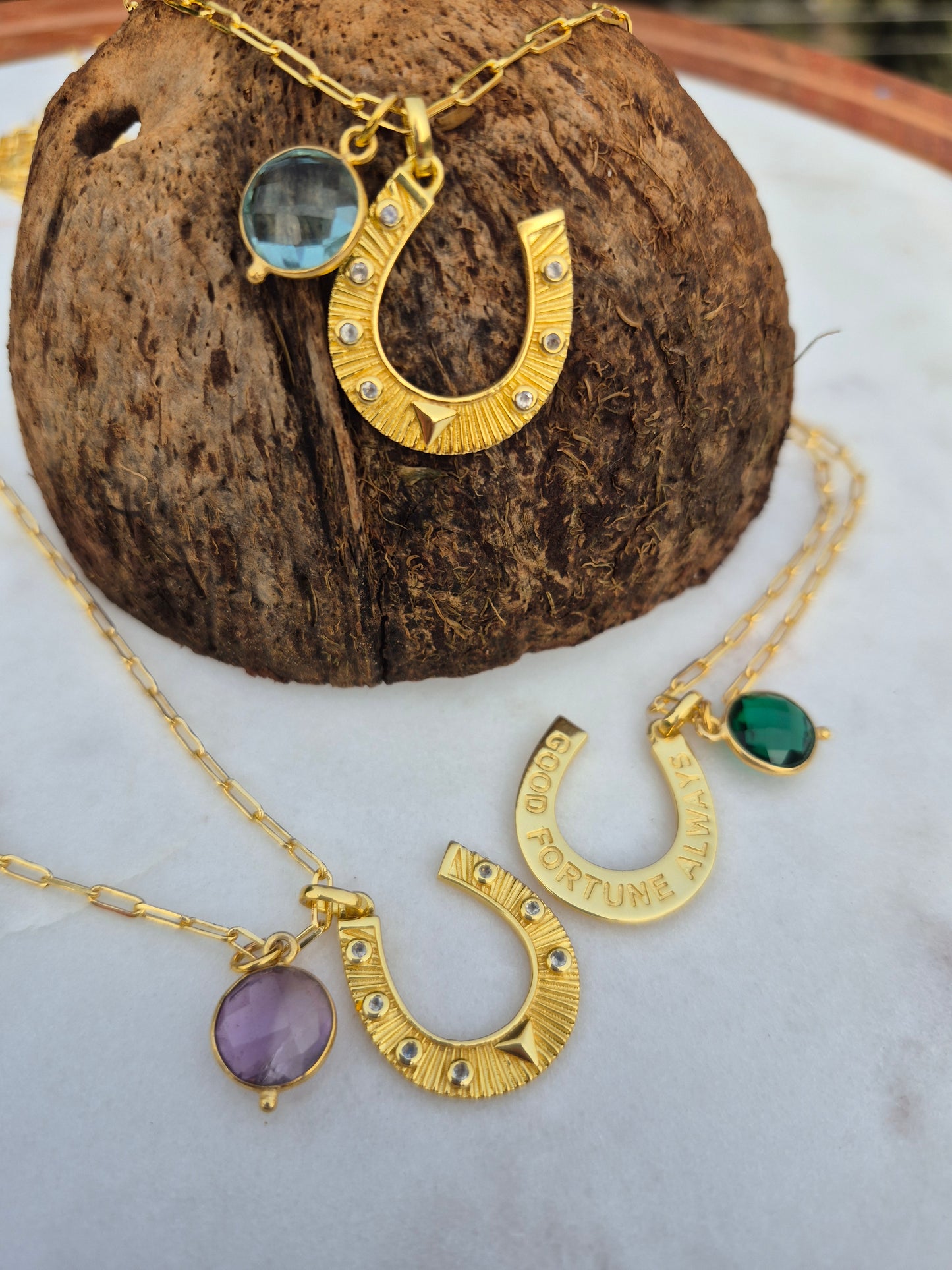 Golden Blessings Horse Shoe