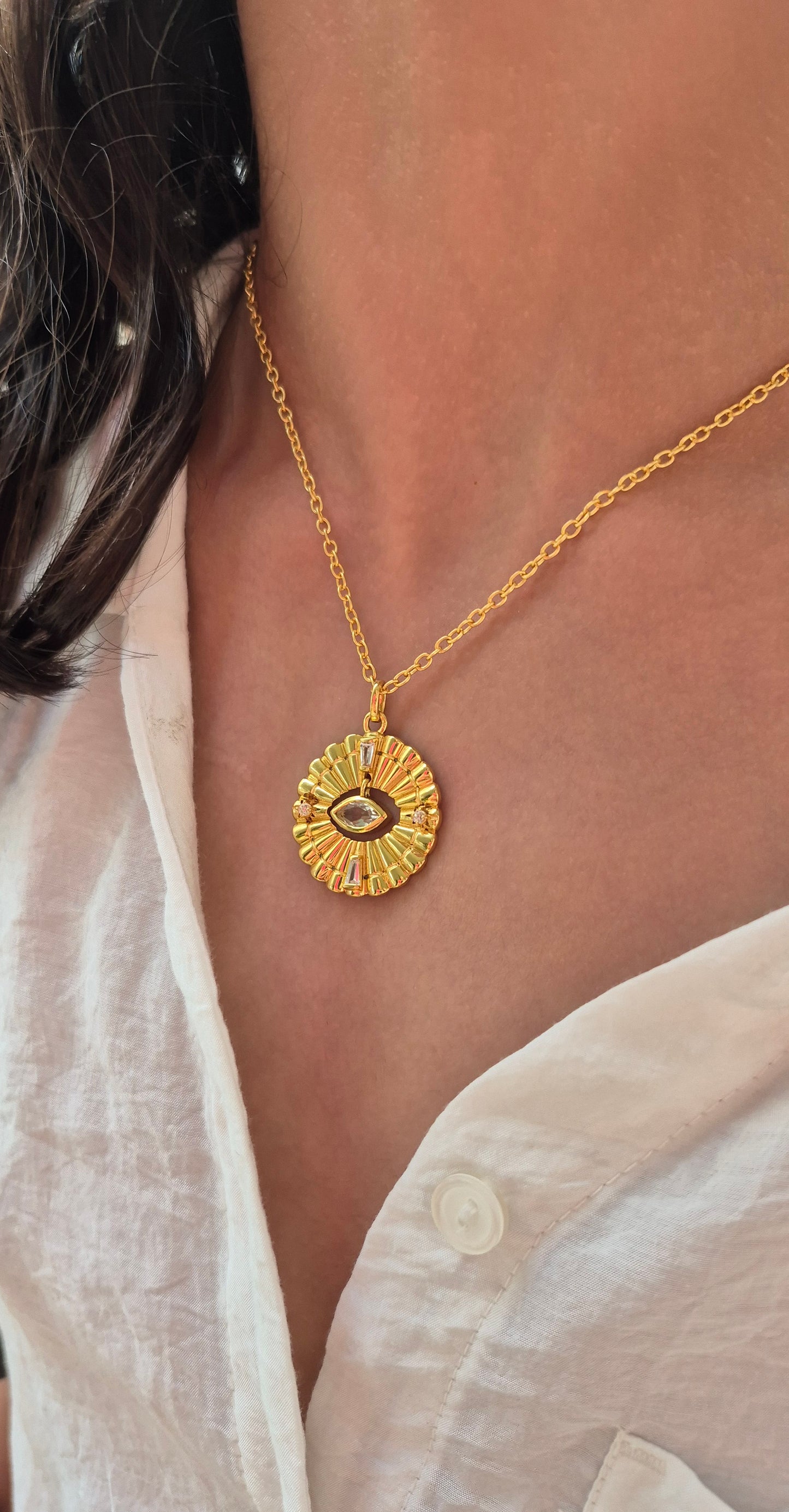 Eye of the Storm Evil Eye Pendant