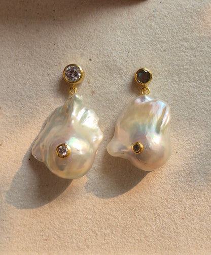 Wabi Sabi - Baroque Pearl Earrings
