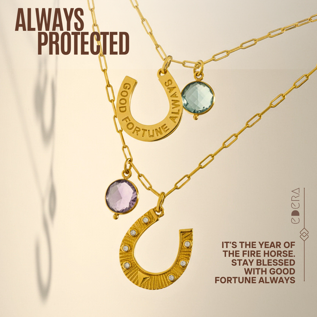 Golden Blessings Horse Shoe