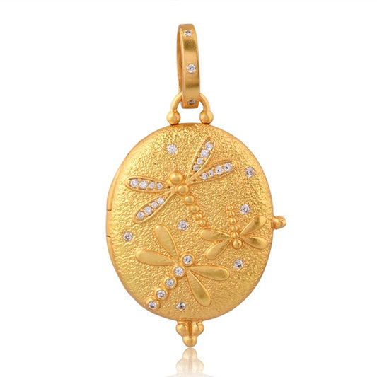 Whispering Dragonfly Locket