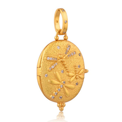 Whispering Dragonfly Locket