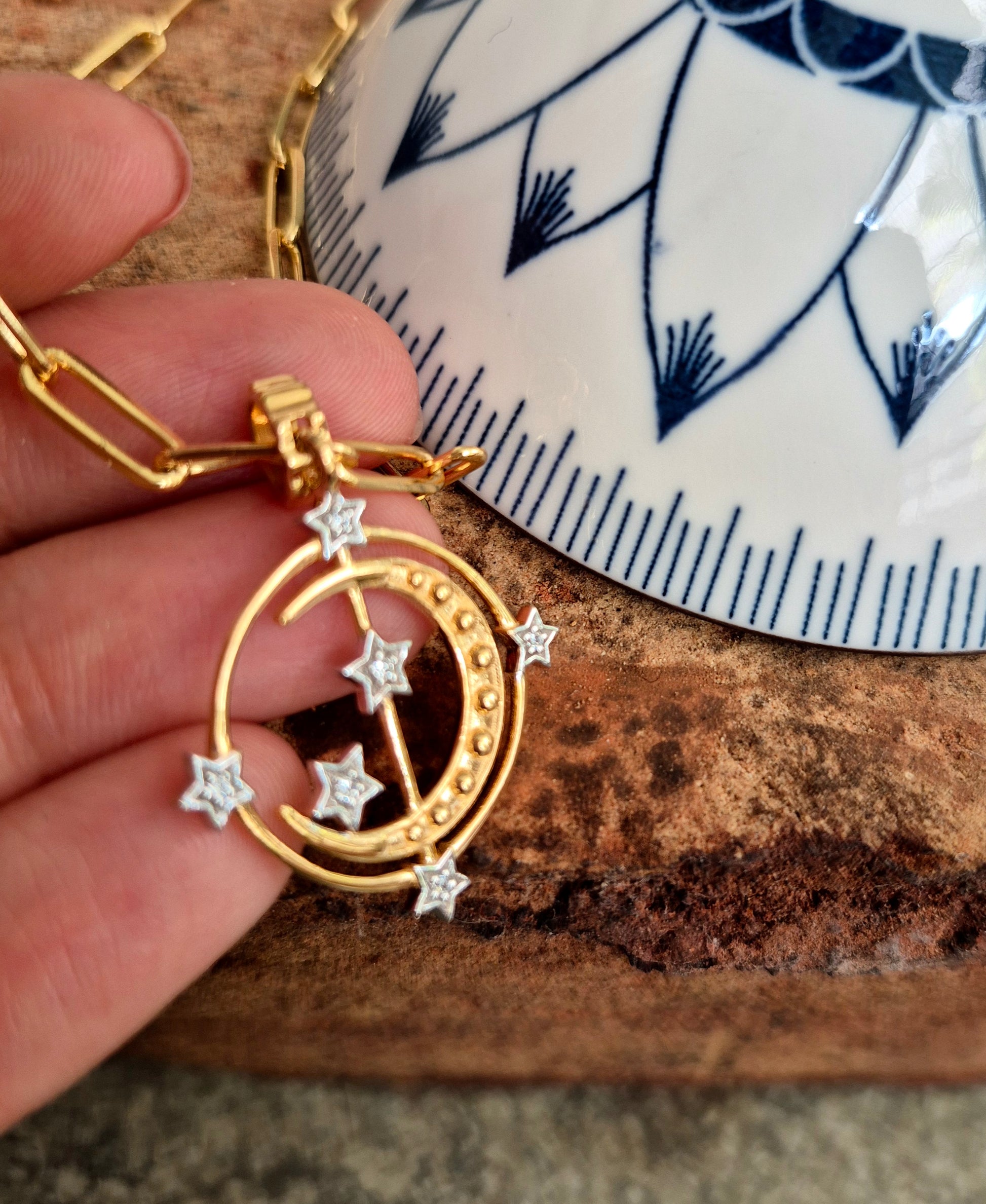 Moon & Star Pendant