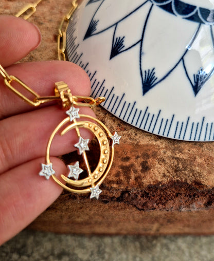 Moon & Star Pendant