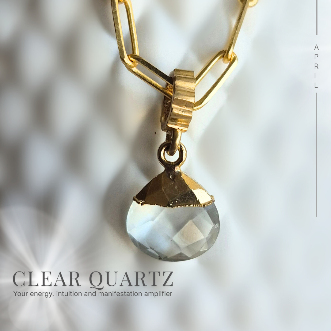 april birthstone necklace