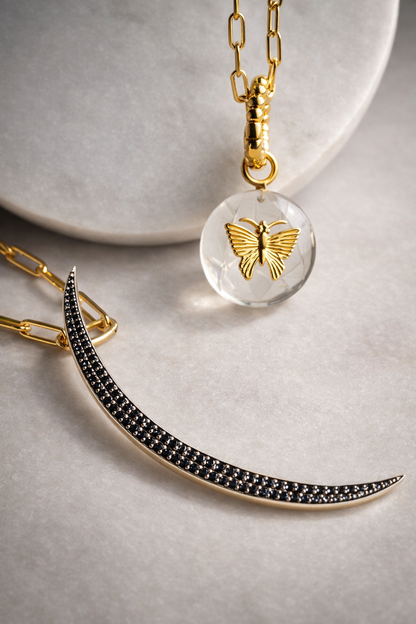 cosmic moon necklace
