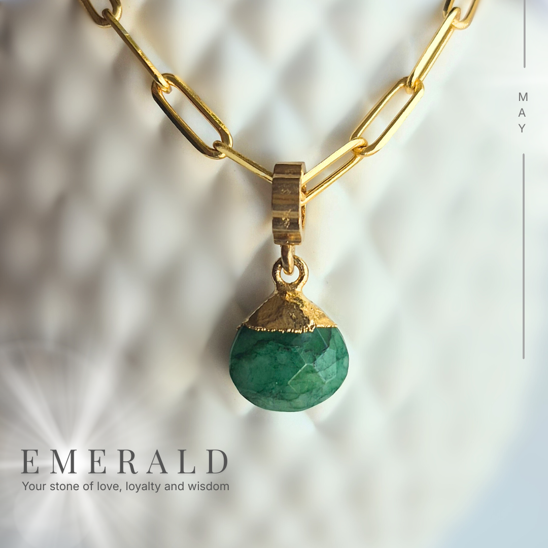 may birthstone necklace