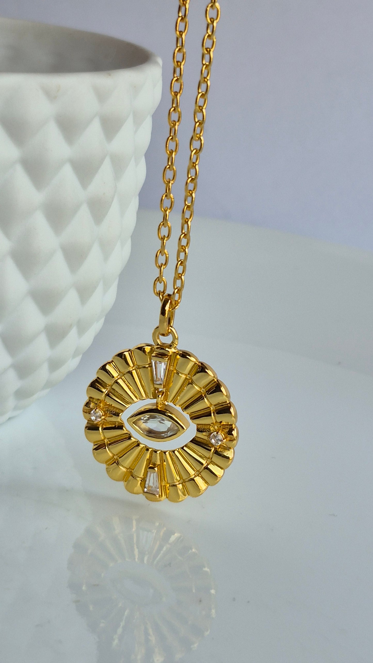 evil eye neck chain