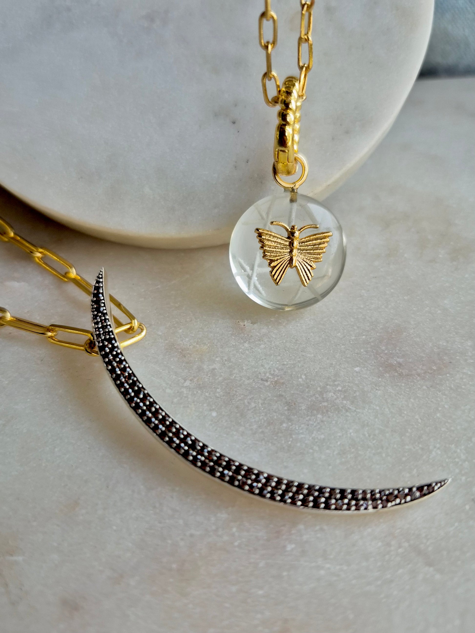 cosmic moon necklace