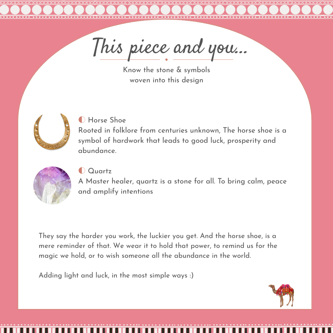Golden Blessings Horse Shoe