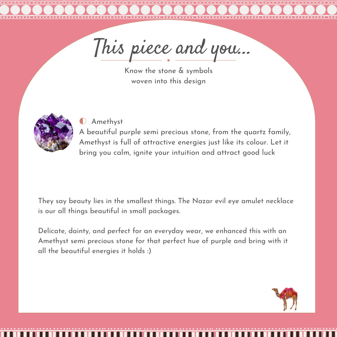 Nazar - Amethyst Evil Eye Necklace